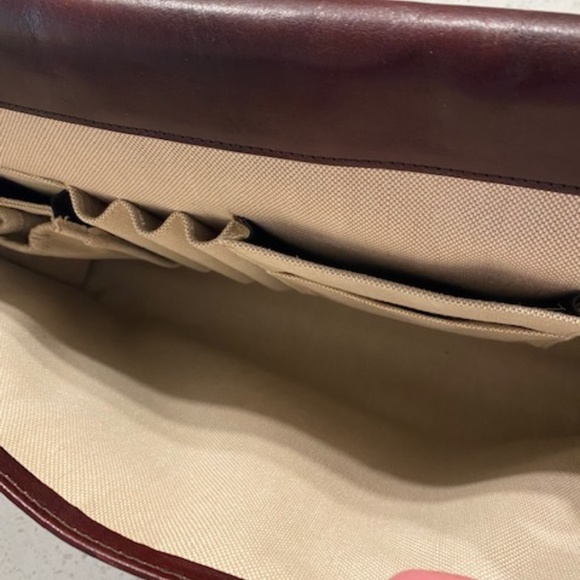 BOSCA Leather Portfolio Briefcase